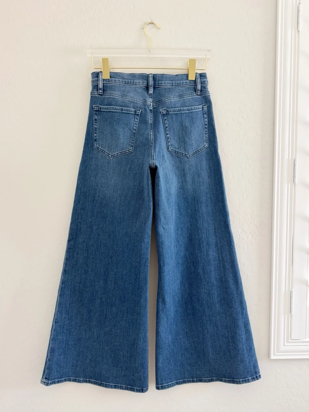 Frame Le Palazzo Crop Wide Leg Flare Jeans Size 28 - Picture 4 of 12